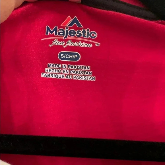 Majestic Fan Atlanta Falcons Football Fan Small Top Long Sleeve Lace Front - Picture 2 of 4